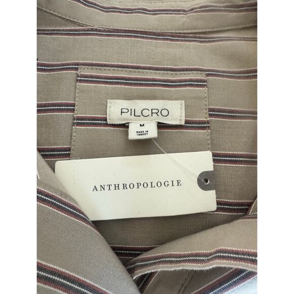 Pilcro by Anthropologie Women’s Bottom Down Shirt Stripe size M - Picture 6 of 8